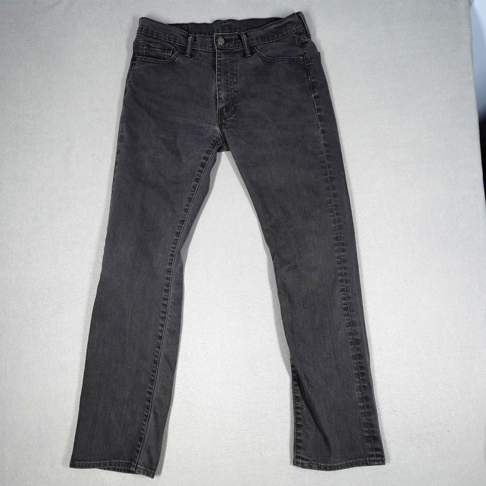 Levi's 512 Jeans Mens 33x32 Black Slim Taper Fit Denim Casual Everyday Wear